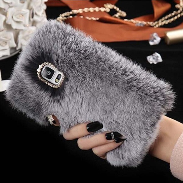 قاب عروسکی مدل خزدار گوشی سامسونگ Note 4