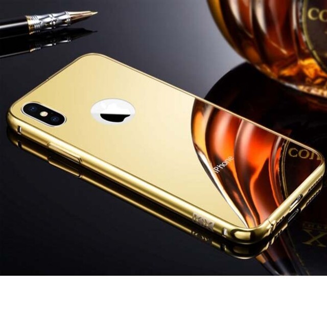 قاب آینه‌ای دور فلزی موبایل آیفون X