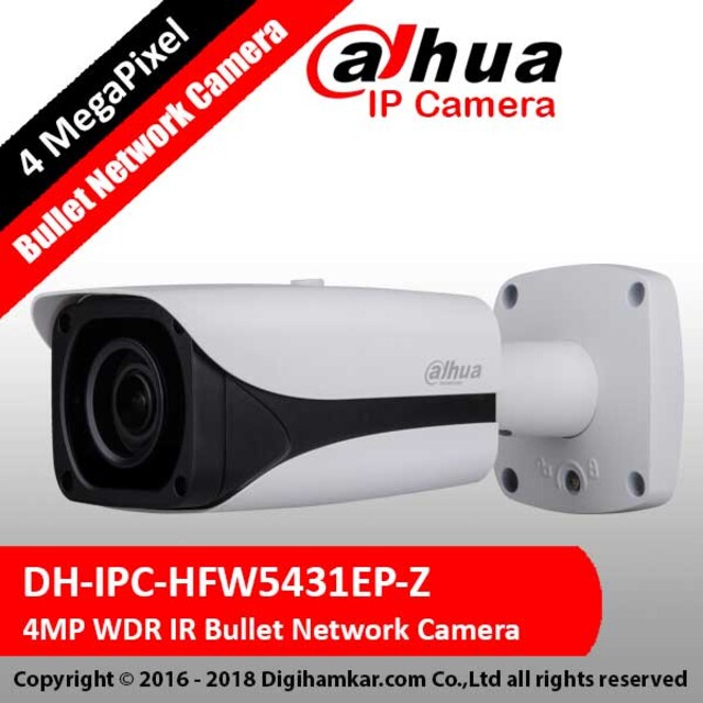 دوربین تحت شبکه بولت موتورایز داهوا مدل DH-IPC-HFW5431EP-Z