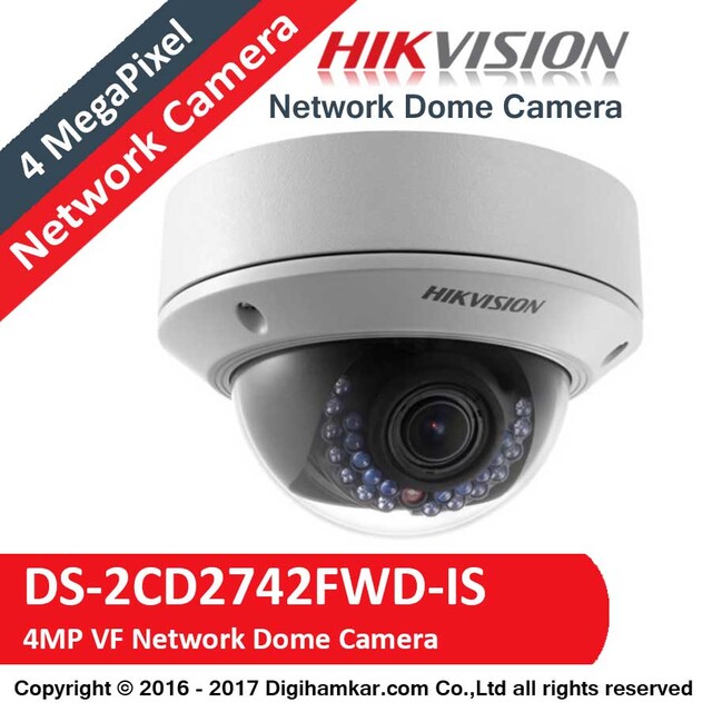 دوربين مداربسته تحت شبکه دام هايک ويژن وری فوکال مدل DS-2CD2742FWD-IS