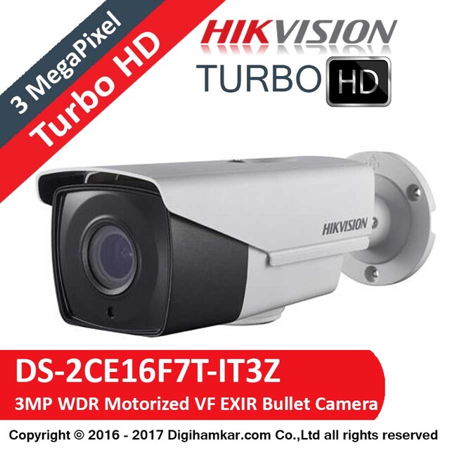 دوربین مداربسته TurboHD بولت هایک ویژن مدل DS-2CE16F7T-IT3Z