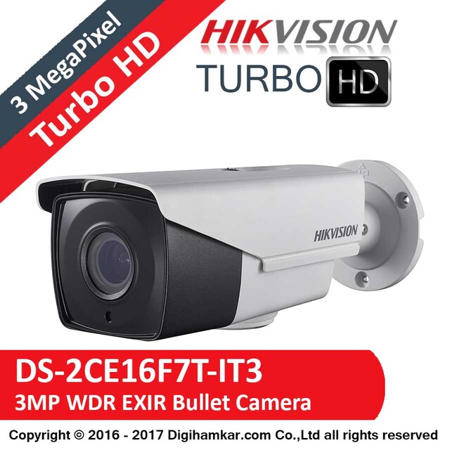 دوربین مداربسته TurboHD بولت هایک ویژن مدل DS-2CE16F7T-IT3