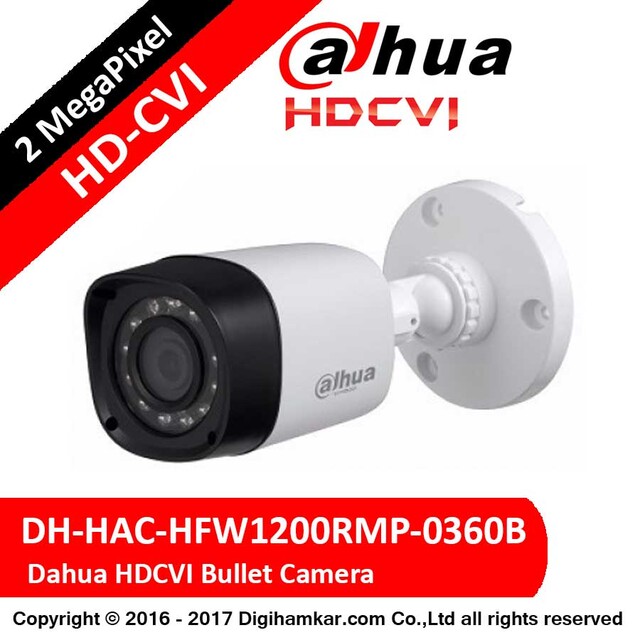 دوربین مداربسته بولت داهوا HD-CVI مدل DH-HAC-HFW1200RMP-0360B