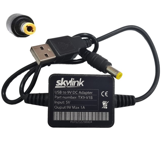 کابل تبدیل USB به DC اسکای لینک 9 ولت مدل TX