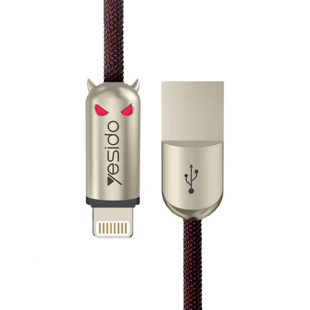کابل شارژ USB به لایتنینگ یسیدو مدل CA03 طول 1.2 متر توان 2.4 آمپر