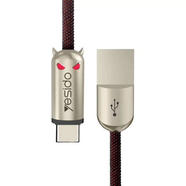 کابل شارژ USB به Type-C یسیدو مدل CA03 طول 1.2 متر توان 5 آمپر