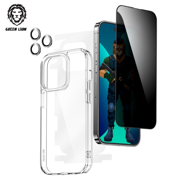 پک محافظتی 4 در 1 گرین لاین Protection Pack 360 مدل GN4IN1PG13PM آیفون iPhone 13 Pro Max