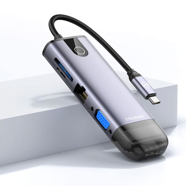 هاب تایپ سی 10 پورت مک دودو Mcdodo HU-7420 10 in 1 Type-C HUB