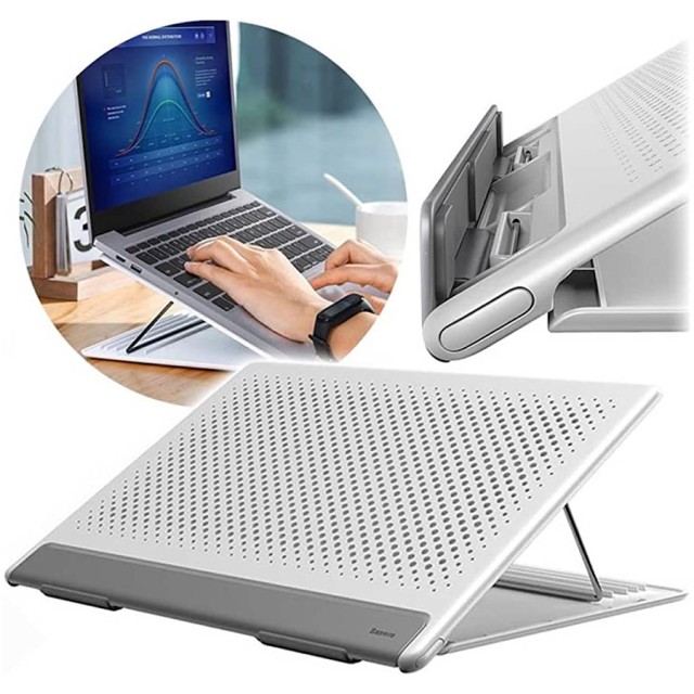 پایه نگهدارنده لپ تاپ بیسوس Baseus Mesh Portable Laptop Stand SUDD-2G