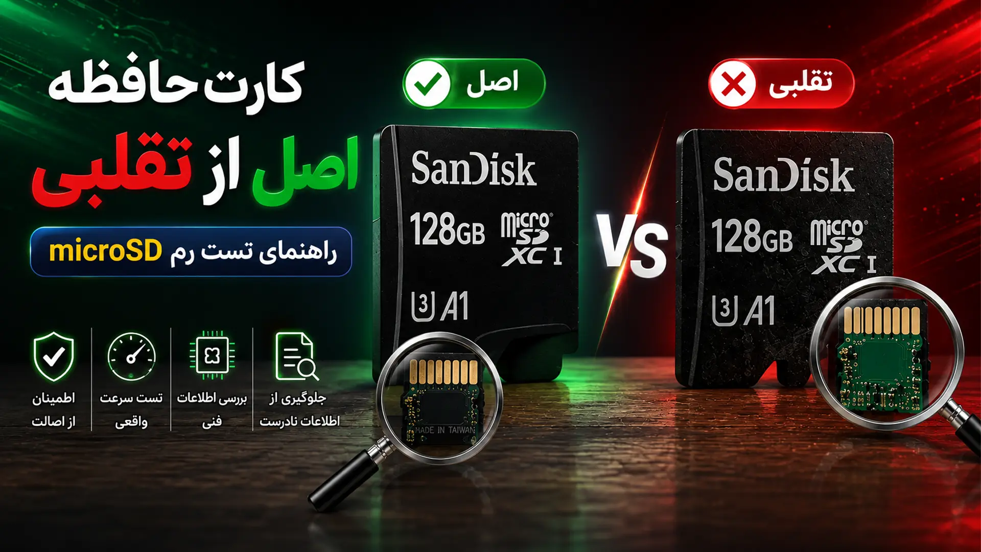 تشخیص رم میکرو اس دی تقلبی