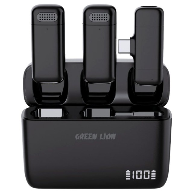 میکروفن بی سیم گرین لاین مدل Duo Cast دوکاربره تایپ سی