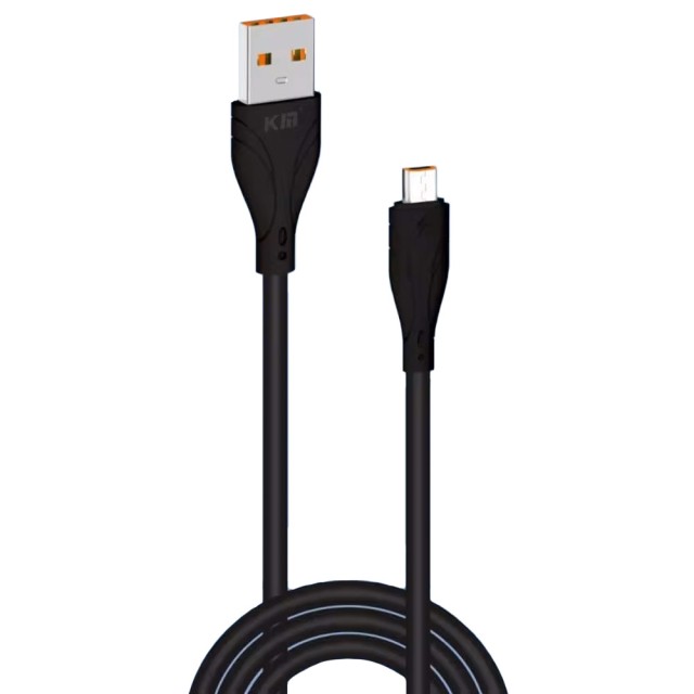 کابل شارژ USB به micro USB کی ام مدل KM-M01 طول 1 متر توان 3.1 آمپر