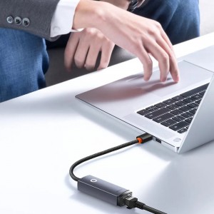 کابل تبدیل USB به LAN بیسوس Baseus WKQX000113 1000Mbps