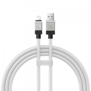 کابل شارژ USB به لایتنینگ بیسوس مدل CoolPlay CB000044 طول 1 متر توان 2.4 آمپر