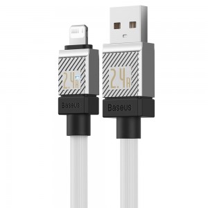 کابل شارژ USB به لایتنینگ بیسوس مدل CoolPlay CB000044 طول 1 متر توان 2.4 آمپر