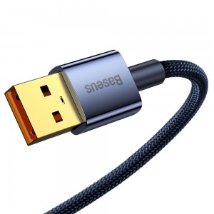 کابل شارژ USB به Type-C بیسوس مدل Explorer Auto Power Off طول 1 متر توان 100 وات