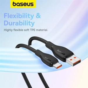 کابل شارژ USB به Type-C بیسوس مدل Pudding CB000054 طول 1.2 متر توان 100 وات