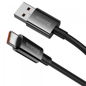 کابل شارژ USB به Type-C بیسوس مدل Superior P10320102214-01 طول 1 متر توان 100 وات