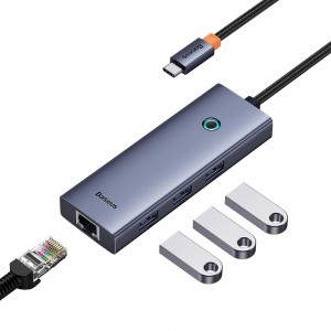 هاب تایپ سی چهار پورت USB 3.0 بیسوس مدل B0005280A813-00