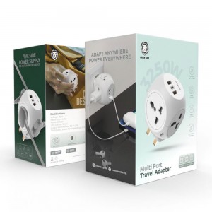 آداپتور مسافرتی گرین لاین مدل Multi Port Travel Adapter GNMPTLAD4WWH توان 3250 وات