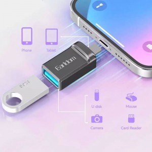 مبدل USB به لایتنینگ OTG آیفونی ارلدام مدل ET-OT86L