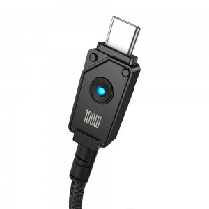 کابل شارژ USB به Type-C بیسوس مدل Aramid Fiber Braiding CB000050 طول 2 متر توان 100 وات