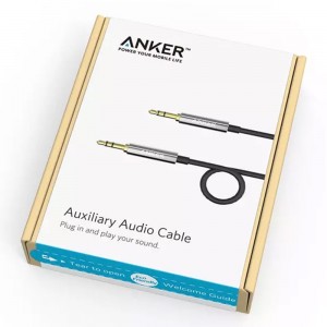 کابل AUX به AUX انکر مدل Auxiliary Audio A7123 طول 1.2 متر