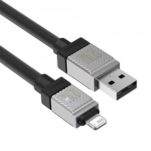 کابل شارژ USB به لایتنینگ بیسوس مدل CoolPlay CB000044 CAKW000501 طول 2 متر توان 2.4 آمپر