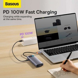 هاب تایپ سی هشت پورت بیسوس مدل Baseus BS-OH045 WKWG050013