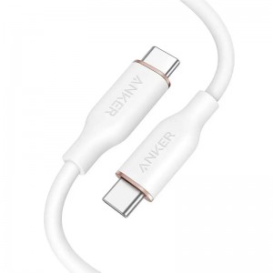 کابل شارژ USB-C به USB-C انکر PowerLine III Flow مدل A8553 طول 1.8 متر توان 100 وات