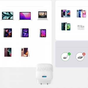 شارژر دیواری انکر مدل Anker 313 A2639 توان 30 وات