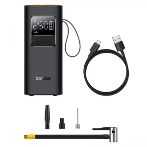 پمپ باد لاستیک خودرو بیسوس مدل SuperMini Pro BS-CG016