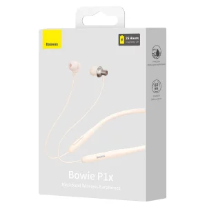 هدفون بلوتوث دورگردنی بیسوس Bowie P1x NGPB010001
