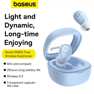 هندزفری بلوتوث دوگوش بیسوس Baseus Bowie WM02 NGTW370201