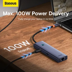 هاب تایپ سی 6 پورت بیسوس Baseus BS-OH151 B00052802811-00