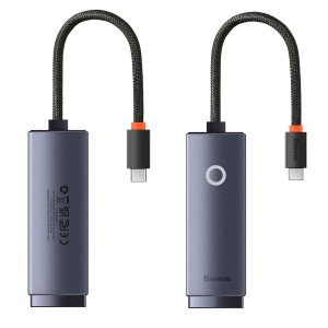 کابل تبدیل Type-C به LAN بیسوس Baseus BS-OH008 WKQX000313 1000Mbps