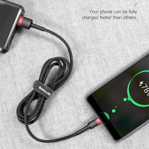 کابل شارژ USB به Type-C بیسوس مدل Cafule CATKLF-CG1 طول 2 متر توان 2 آمپر