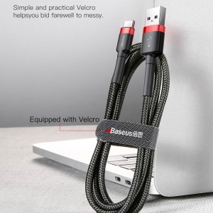 کابل شارژ USB به Type-C بیسوس مدل Cafule CATKLF-CG1 طول 2 متر توان 2 آمپر