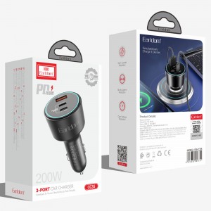 شارژر فندکی ارلدام مدل CC35 توان 200 وات