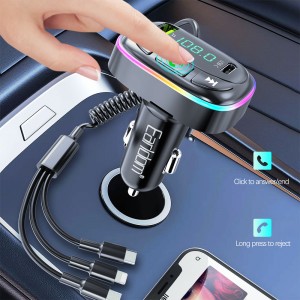شارژر فندکی و اف ام پلیر بلوتوثی ارلدام مدل M105 توان 3.1 وات