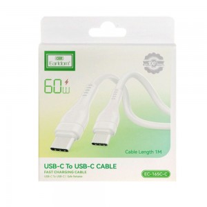 کابل شارژ USB-C به USB-C ارلدام مدل EC-165C-C طول 1 متر توان 60 وات