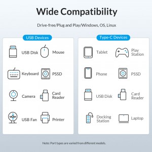 هاب USB 3.0 چهار پورت اوریکو مدل PW4U-U3-015