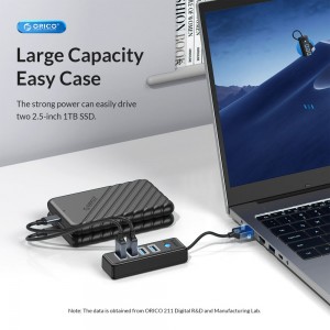 هاب USB 3.0 چهار پورت اوریکو مدل PW4U-U3-015