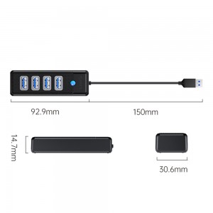 هاب USB 3.0 چهار پورت اوریکو مدل PW4U-U3-015
