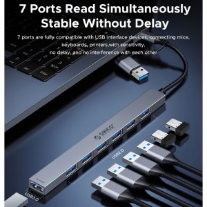 هاب USB-C/USB-A هفت پورت اوریکو مدل YSA2-U3