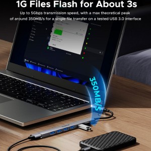 هاب USB-C/USB-A هفت پورت اوریکو مدل YSA2-U3