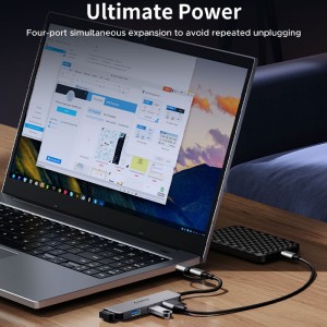 هاب USB-C/USB-A چهار پورت اوریکو مدل YSA5-U3