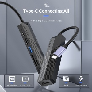 هاب تایپ سی شش پورت اوریکو مدل MDK-6P
