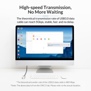 کابل افزایش طول USB 3.0 اوریکو مدل U3-MAA01-20 طول 2 متر
