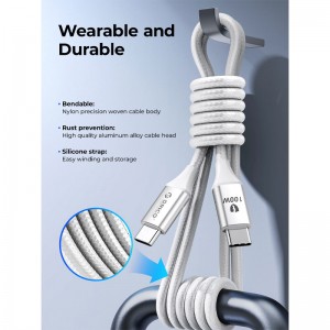 کابل شارژ USB-C به USB-C اوریکو مدل CDX-100CC طول 1 متر توان 100 وات